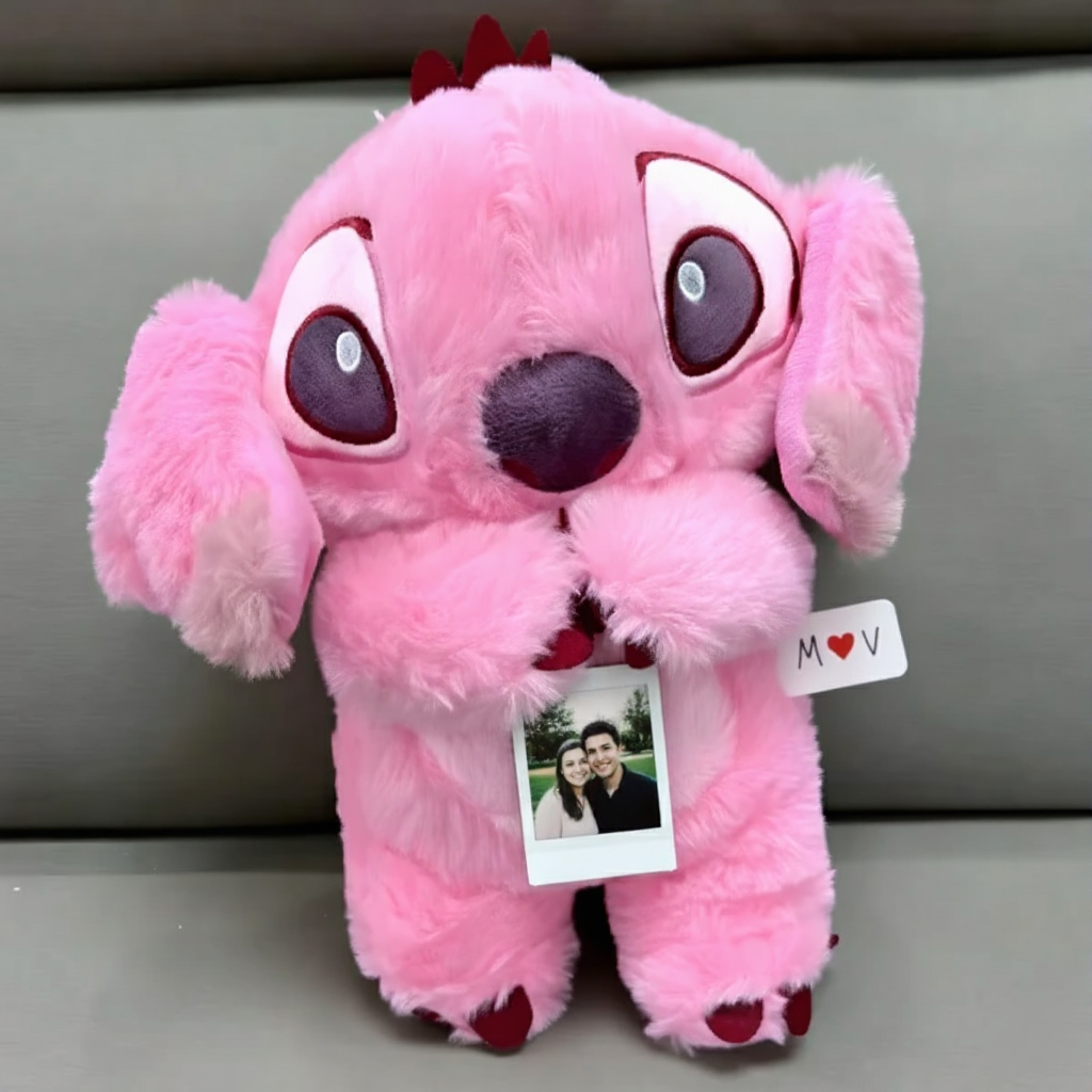 Disney Stitch Breathing Teddy- Pink