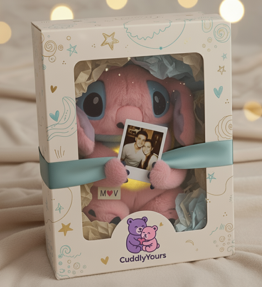 Disney Stitch Breathing Teddy- Pink