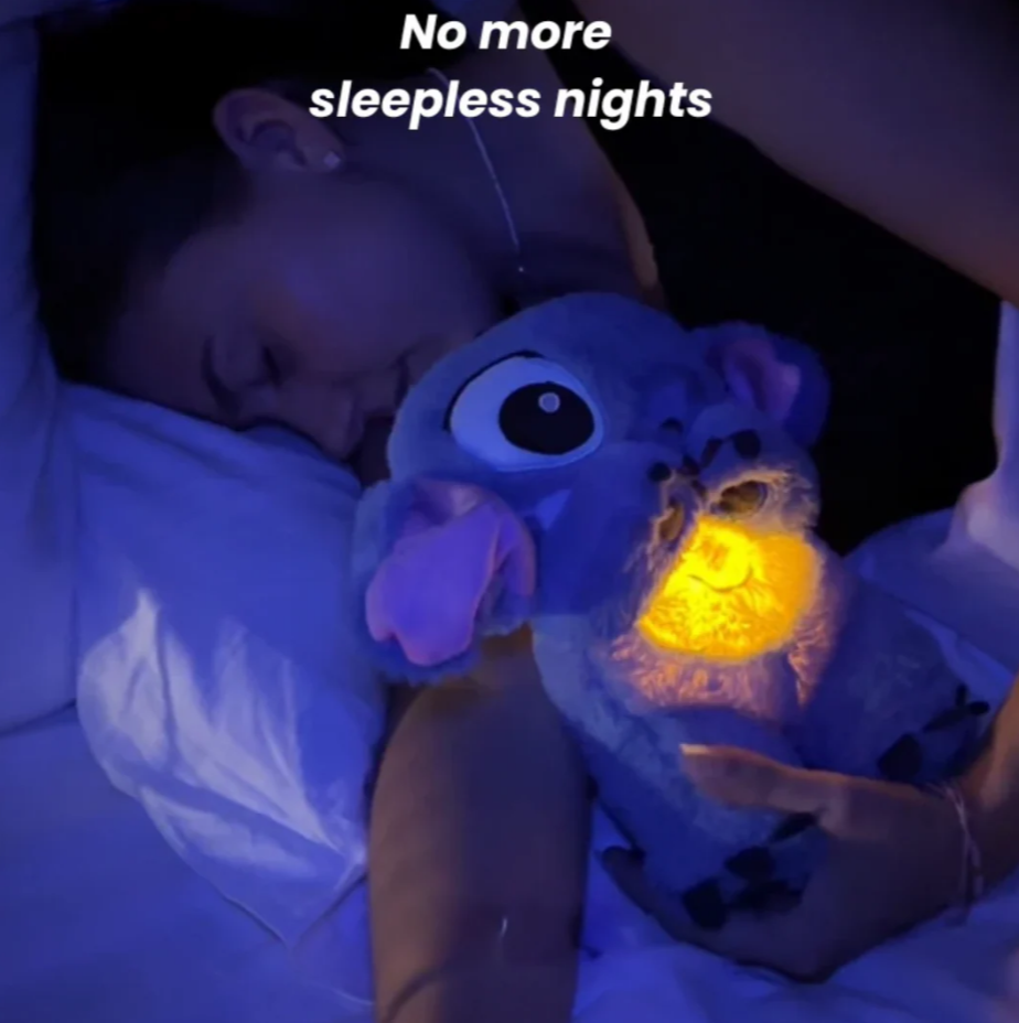 Disney Stitch Breathing Teddy- Pink