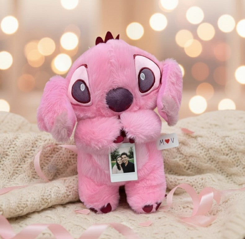 Premium Breathing Stitch Teddy- Pink