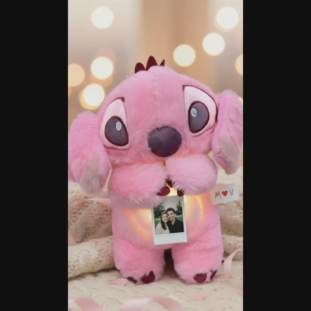 Premium Breathing Stitch Teddy- Pink