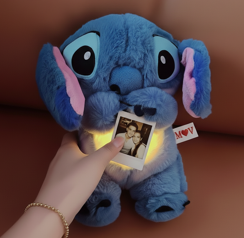 Disney Stitch Breathing Teddy- Purple
