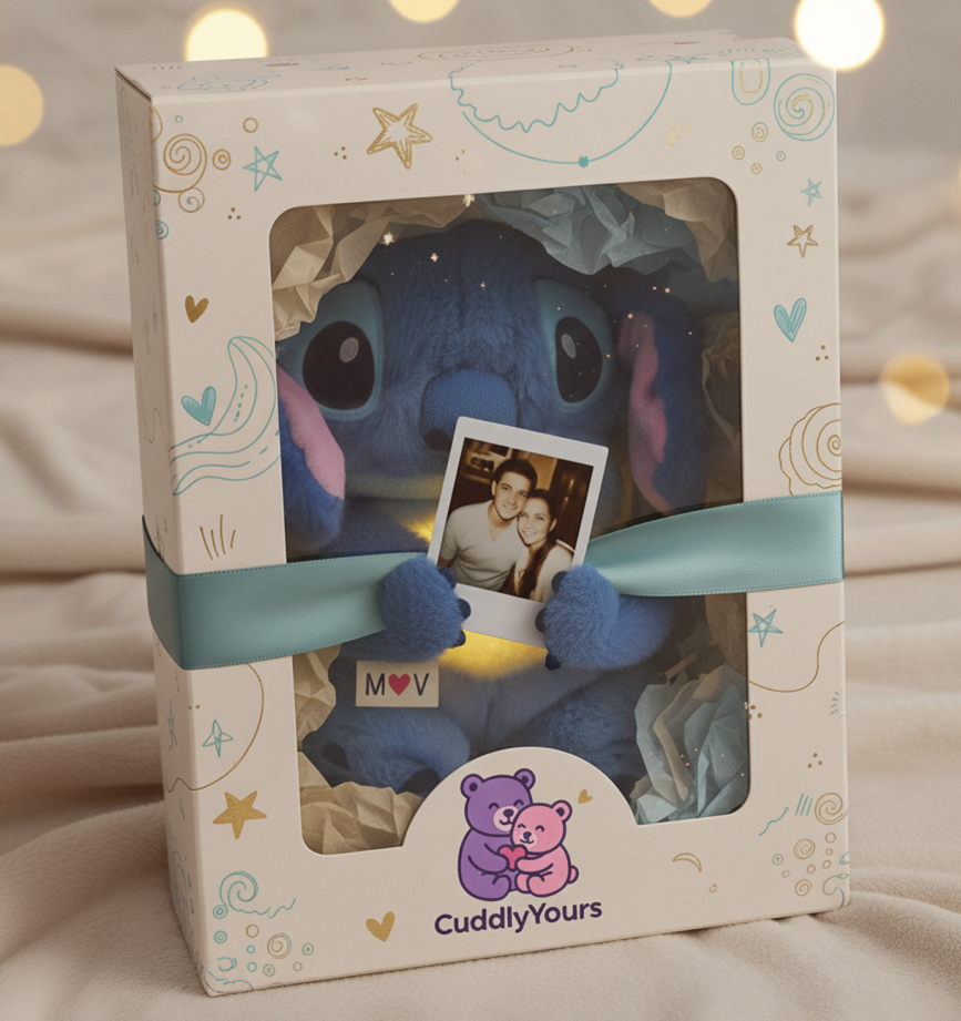 Disney Stitch Breathing Teddy- Purple