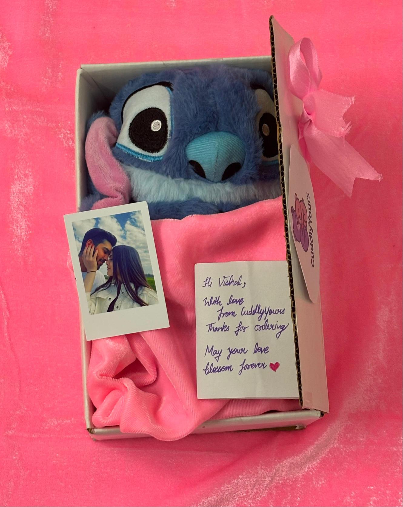 Premium Breathing Stitch Teddy- Blue